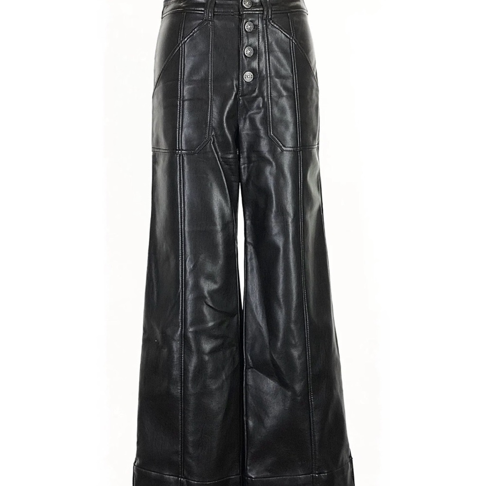 Cinq à Sept Black Leather Pants